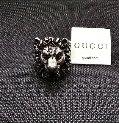 Brand New Authentic Gucci LION Ring Fabulous with certificate size 10