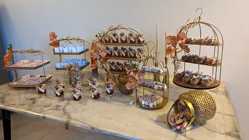 Premium Metal Dessert /Events Display Set 5 pieces Please whatsup 0581980676 for viewing  Perfect f