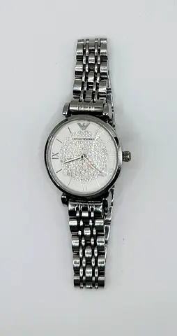 Emporio Armani Womens Two-Hand, Stainless Steel Watch, 32mm case size