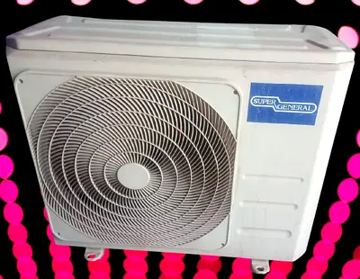 Used Super General outdoor AC unit — working condition