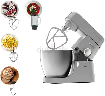 Brand New KENWOOD Stand Mixer Kitchen Machine Metal Body CHEF XL 1200W with 6.7L Stainless Steel Bow