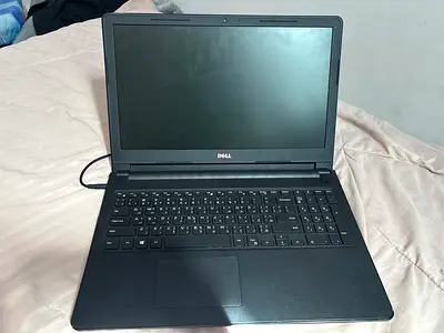 Dell laptop with full-size keyboard — used, working condition broken hard need replacement