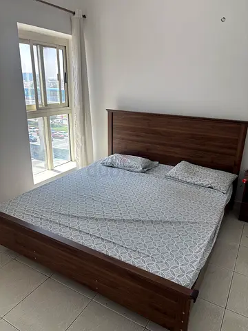 3 PCS bedroom set which includes 2 side tables and 1 bed
