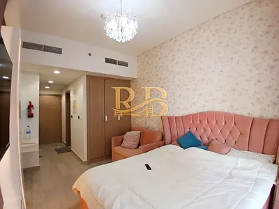 استوديو مفروش | عزيزي ريفييرا 3 | إطلالة على البرج والبحيرة