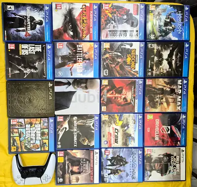 3tb ps5 + 1 controller and all cables +benq rl2455 gaming monitor + 2 logitech speakers + 19 game cd