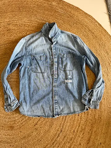 Mens Bershka denim shirt L