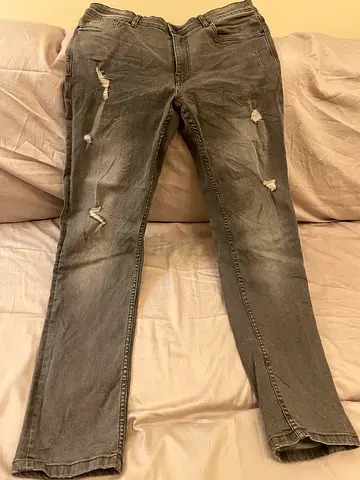 Black and Grey Denim Skinny for men