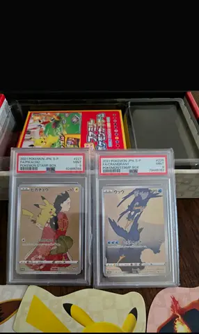 PSA-graded Japanese Pokémon promo cards (2) — 2021 full-art