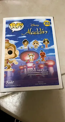 Funko Pop! Disney Aladdin Abu #353 — Collectible Pop Figure (box shown)