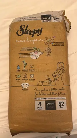 Sleepy Ecologic Diapers – Size 4 (7–16kg) organic