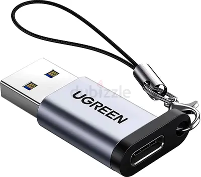 UGreen USB-C to USB 3.0 Converter, 5Gbps Data Transfer, 3A Fast Charging, Cellular Phones Gray-50533