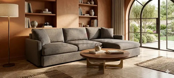 Crate Barral lounge deep L Shape Sofa