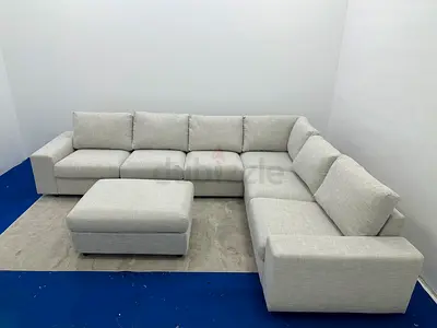Like new condition IKEA vimle corner sofa with footstool