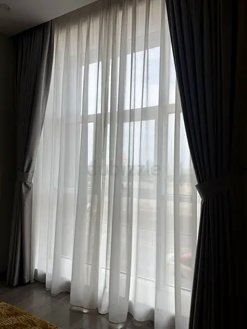 Elegant Curtains + Curtain Rod (270 x 230 cm)