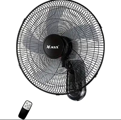 Wall-mounted fan with remote and timer