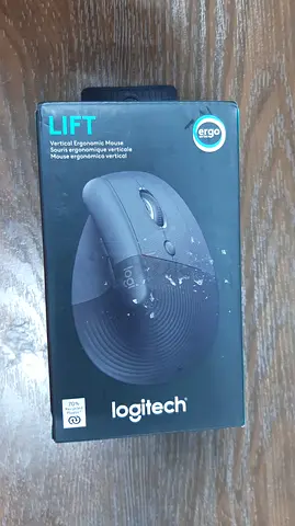 Logitech Lift Vertical Ergonomic Mouse (Black) - In Original Box