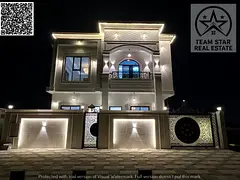 High-end finished villa, first occupancy, spacious rooms with built-in