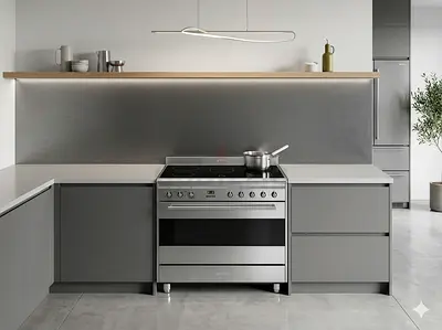 Smeg latest model full electric ceramic 5 hobs stove oven dual fan cooking range 90x60 juguf