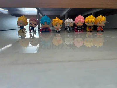 Set of 9 Chibi Anime Action Figures (Pre-owned)