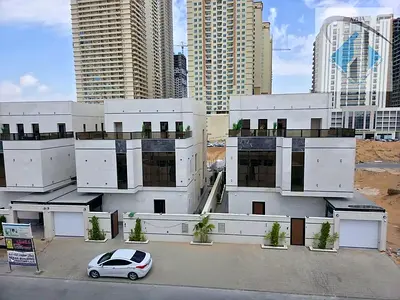 Luxury villa in Al Bahia – 3 floors with a private pool | First occupancy and fully ready (electricity, water, and new air conditioners) at a very spe