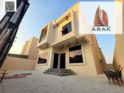 Brand new villa for rent in Al Zahya with luxury design and premium finishing Villa details 5 master bedrooms with spacious layout
