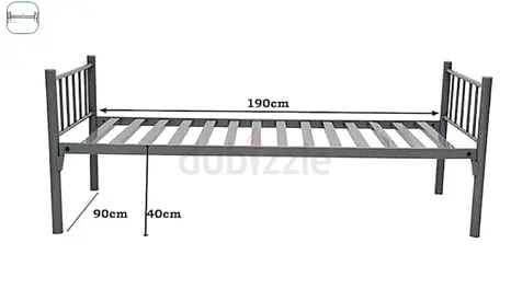 Single metal bed — good condition