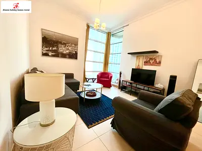 Hot offer, NO extra charges ,1B/R apart in Business Bay WITH balcony and canal view,, All bills included, NO Commission