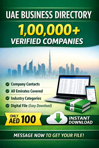 UAE Business Directory – 1,00,000 Company Contacts (Digital File)