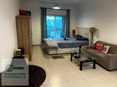 HUGE STUDIO APARTMENT FULLY FURNISHED BURJ VIEW