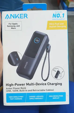 Anker Power Bank, 25,000mAh 165W Ultra-Fast Portable Charger for Dual Laptops, Fast Charging Battery