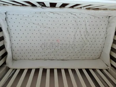 Pottery Barn Kids baby bed with mattress and bed sheet