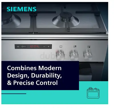 From a house NEW Siemens full gas cooker with oven fan 4 burner Model number HX8P3AE50M