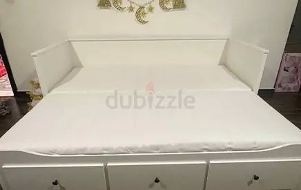 Ikea hamnes day bed with 2 mattress and 3 store Drawer