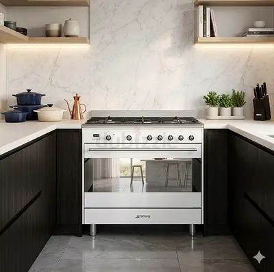 SMEG latest model SSA91MAP9 gass/electric 5 burner top gass oven electric dual fan 90x60 stove buyag