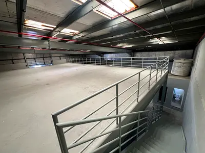 A great opportunity to rent a brand-new warehouse (first tenant) in Al Jurf 3, in a strategic location close to Sheikh Mohammed Bin Zayed Road exit