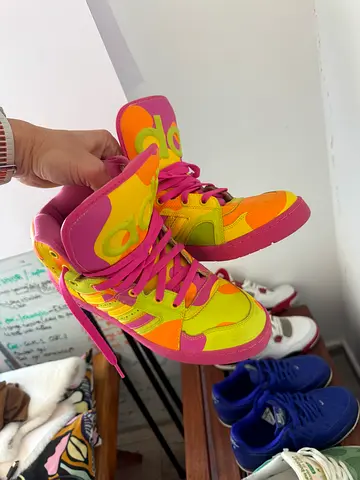Colorful High-Top Sneakers