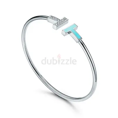 Tiffany  Co Bracelet Diamond and Turquoise
in 18k Wh – Original – Excellent Condition