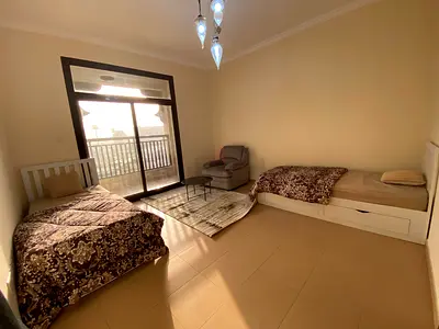 FULLY FURNISHED MASTER ROOM AVAILABLE IN AL JADAF FOR 2 LADIES