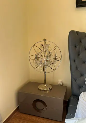 x2+1 TIMOTHY OULTON Marina Home GYRO CRYSTAL TABLE FLOOR NIGHT XL LAMP lights chrome