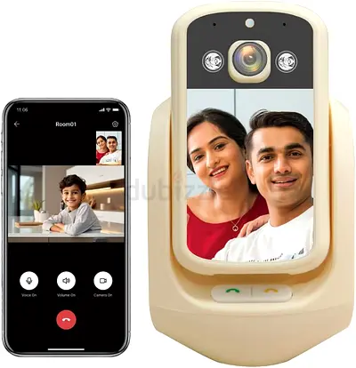 Sekyo 2 Way Calling Camera for Home, CCTV Camera for Home with Screen,