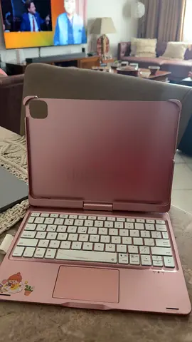 Pink Bluetooth Keyboard Case for Tablet (with cover) - Good Condition