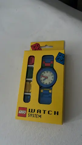 LEGO System Kids Interchangeable Brick Watch – Blue (New in Box) 1996 classic