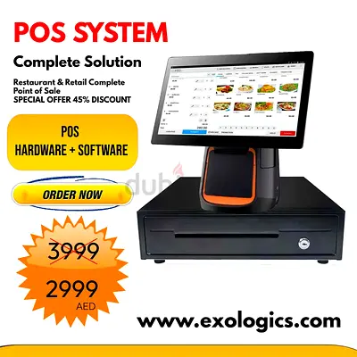 POS Cashier Machine with Touch Screen and Business Software