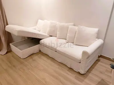Pull out Ikea gronlid L shape sofa bed with mattress