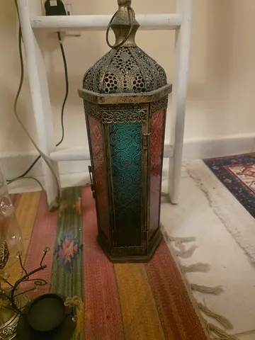 Decorative Moroccan Metal Lantern - Vintage Style