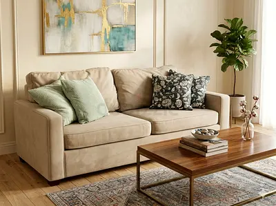 West elm two seater sofa bed with mattress