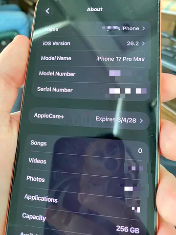 Iphone 17 pro max 100% battery life