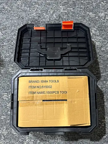 ISHA 150-piece tool kit with plastic carry case — used, box included