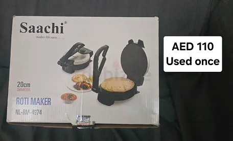 Saachi 20cm Roti Maker (NL-RM-4974) - used once