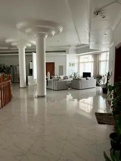 Spacious master bedroom in a villa center Dubai